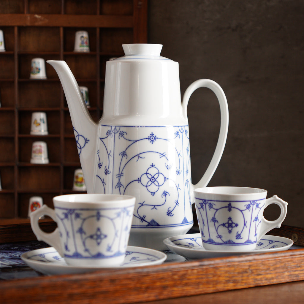 東德Jäger唐草雙人茶具組