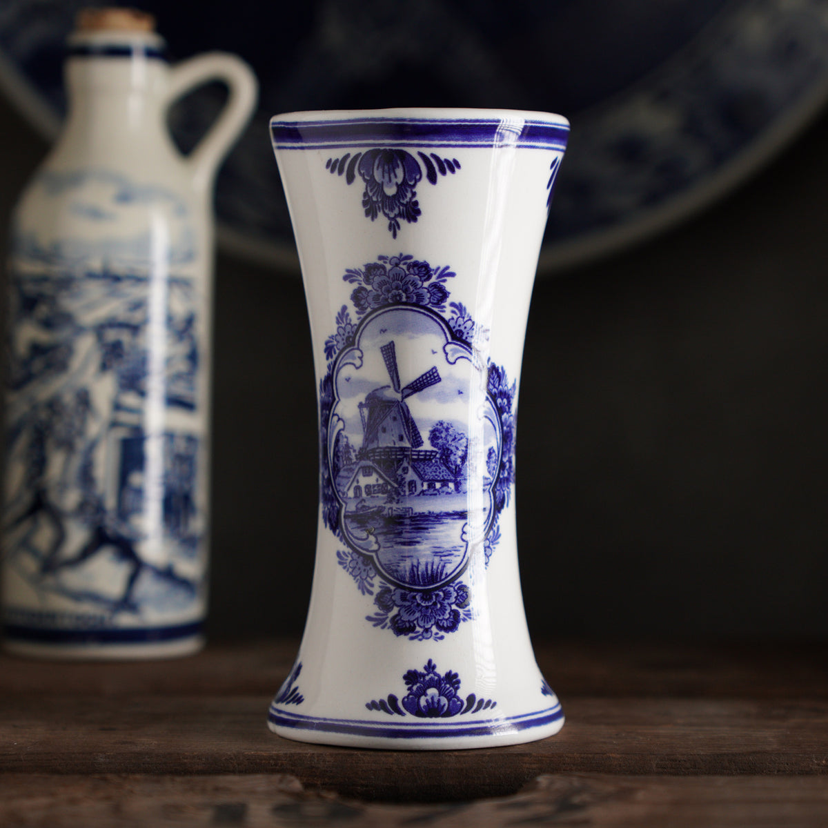 荷蘭Nijhuis B.V風車場景Delft Blue小花瓶