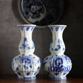 1950荷蘭Delft Blue風格手繪花瓶