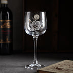 法國Cristal d'Arques"Briancon Decor Fleur"系列水晶杯