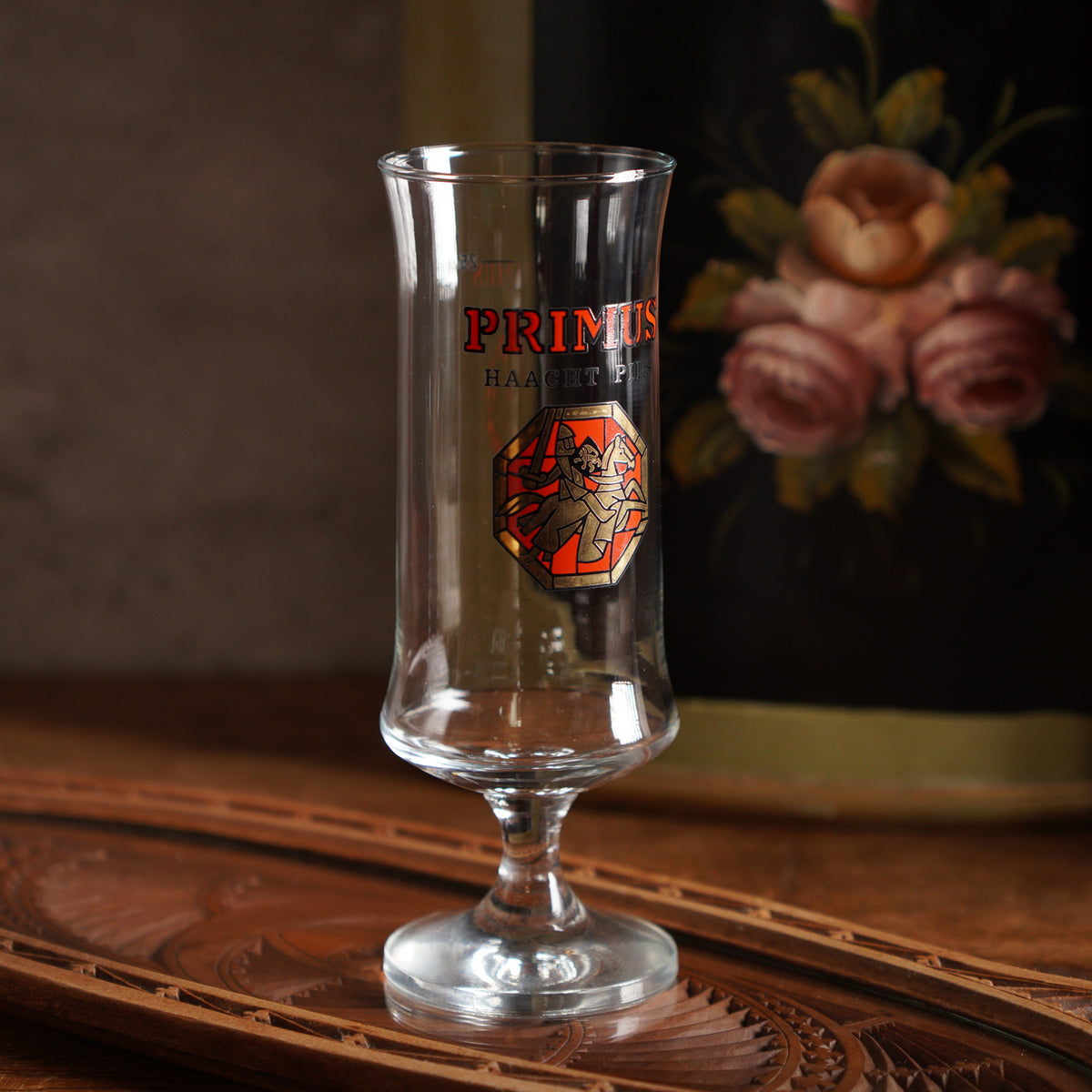 1970比利時Haacht高腳啤酒杯