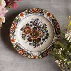 荷蘭Flora Keramiek "Delft"風格彩花展示掛盤