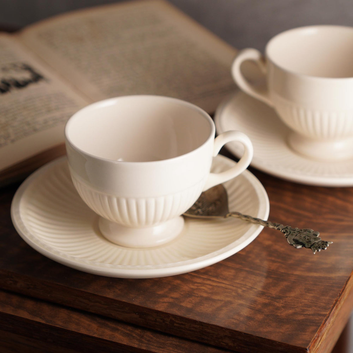 英國Wedgwood經典"Edme"系列茶杯/咖啡杯組
