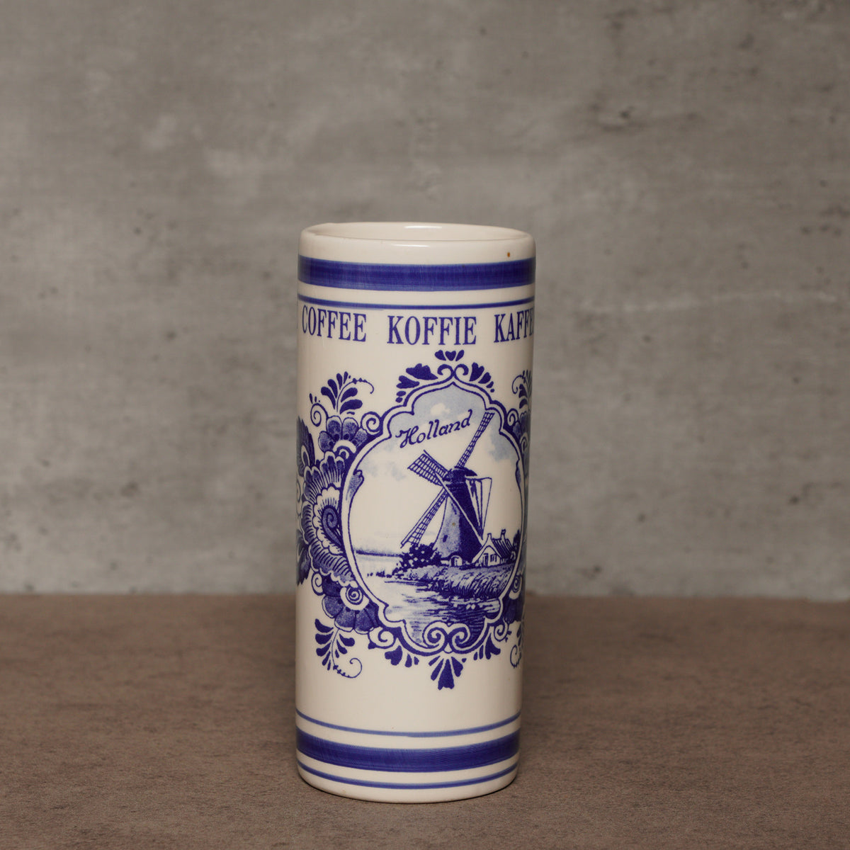 荷蘭AGRO Delft Blue風格風車咖啡罐