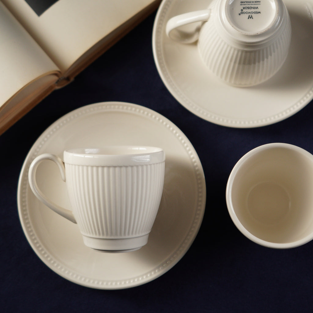 英國名瓷Wedgwood經典"Windsor"系列咖啡杯/茶杯組
