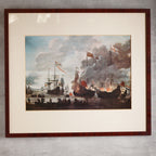 荷蘭Yan van Leyden"梅德韋港突襲"印刷版畫