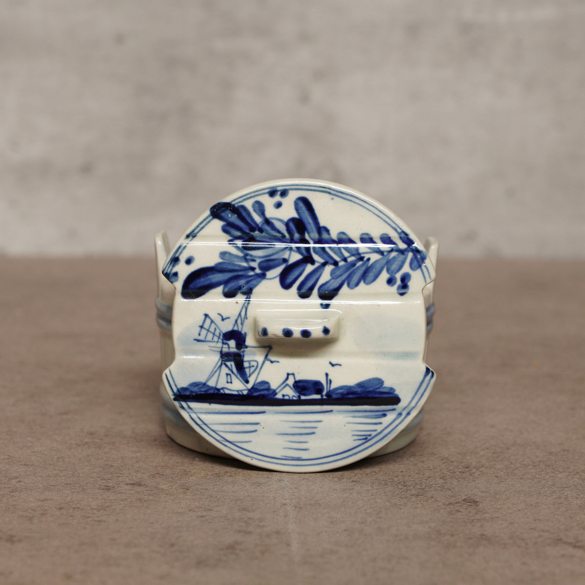 荷蘭Delft Blue風格手繪水桶造型飾品盒