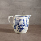 荷蘭Delft Blue風格手繪鬱金香雙人古董茶具組