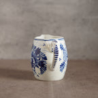 荷蘭Delft Blue風格手繪鬱金香雙人古董茶具組