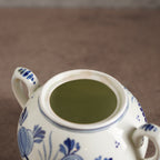荷蘭Delft Blue風格手繪鬱金香雙人古董茶具組