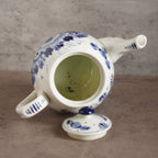 荷蘭Delft Blue風格手繪鬱金香雙人古董茶具組