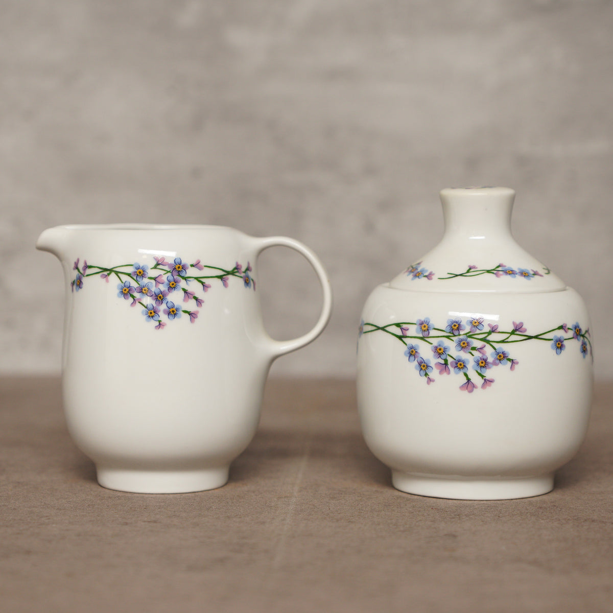 1970匈牙利Alföldi"勿忘我"雙人茶具組/茶杯