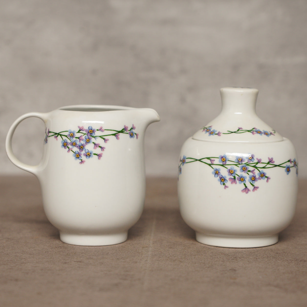 1970匈牙利Alföldi"勿忘我"雙人茶具組/茶杯