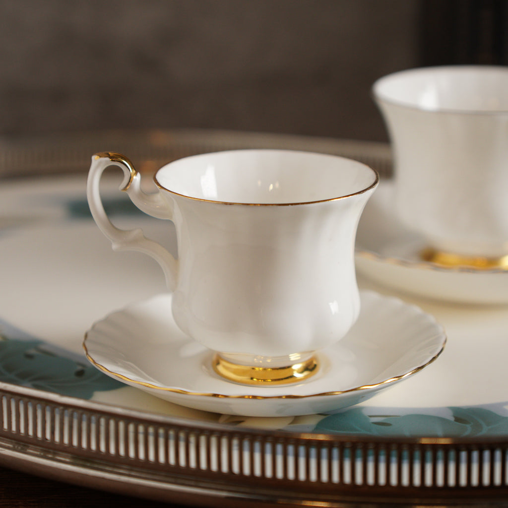 1960英國Royal Albert Val 'Dor系列骨瓷描金對杯組