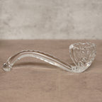 歐洲菸斗造型厚實水晶菸灰缸