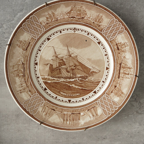 1950英國Wedgwood"美國帆船"系列展示盤