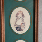 1970澳洲Sarah Kay鄉村女孩印刷畫