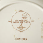 1950英國Wedgwood"美國帆船"系列展示盤