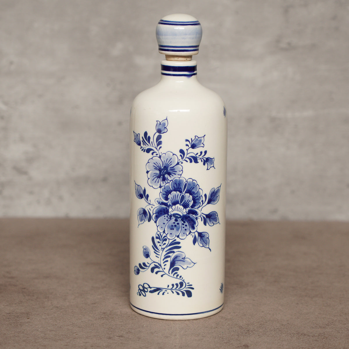 荷蘭Delft Blue風格"道路建設"琴酒瓶