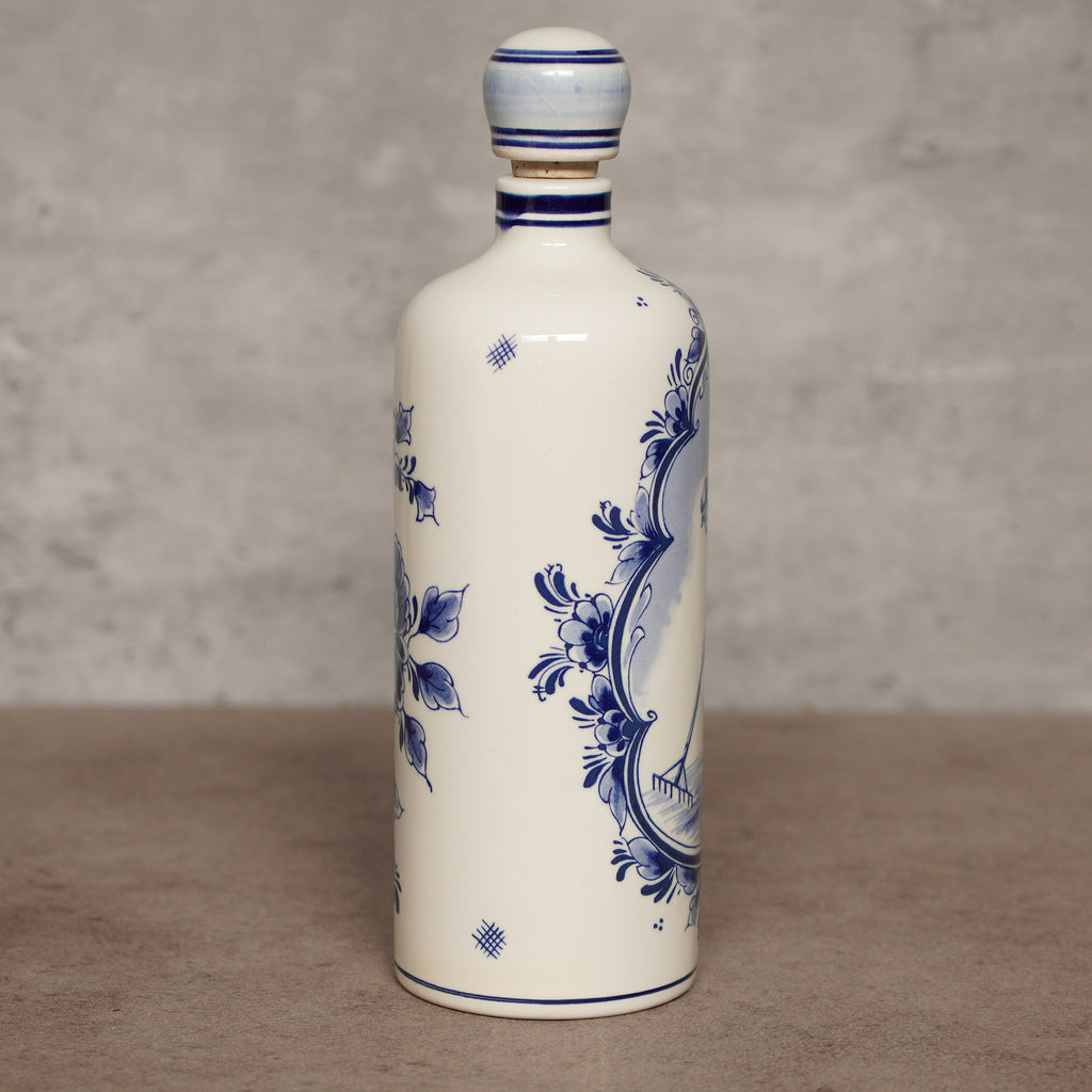 荷蘭Delft Blue風格"道路建設"琴酒瓶