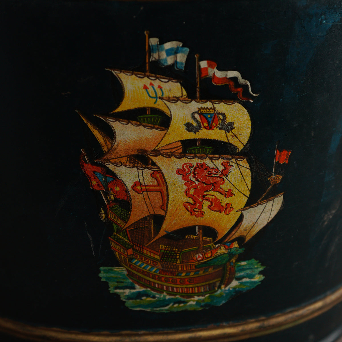 荷蘭戰艦石墨綠煤炭桶