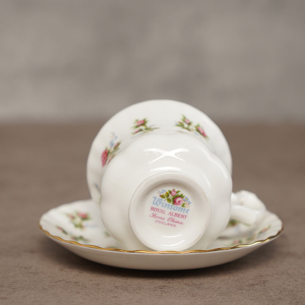 英國Royal Albert “Winsome”系列22k金骨瓷茶杯組