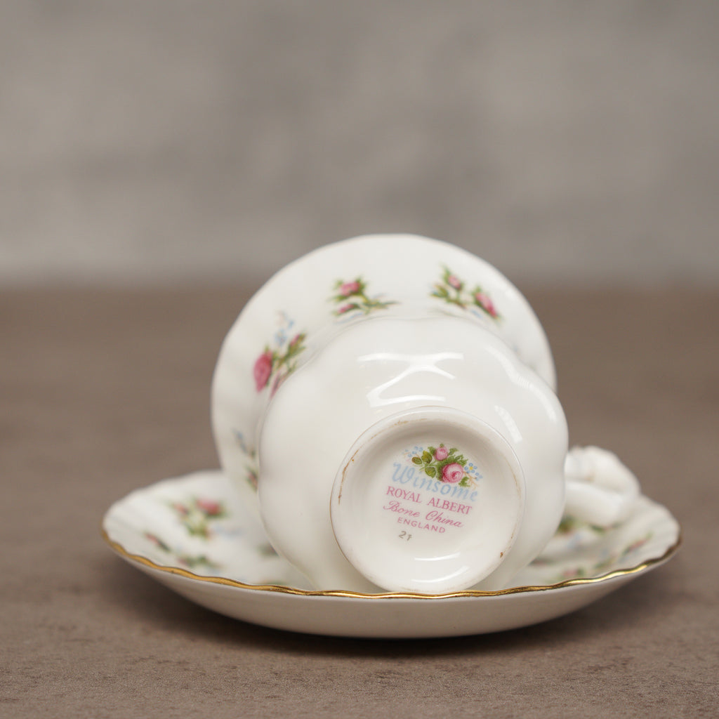 英國Royal Albert “Winsome”系列22k金骨瓷茶杯組