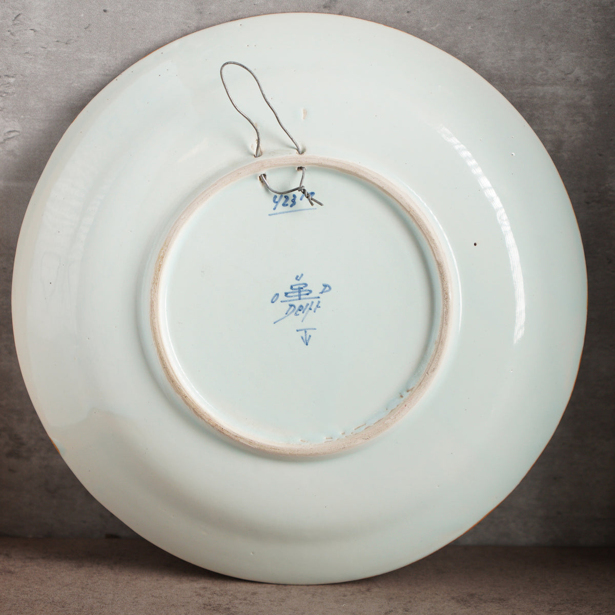 荷蘭Oud Delft"女孩協會"手繪展示掛盤