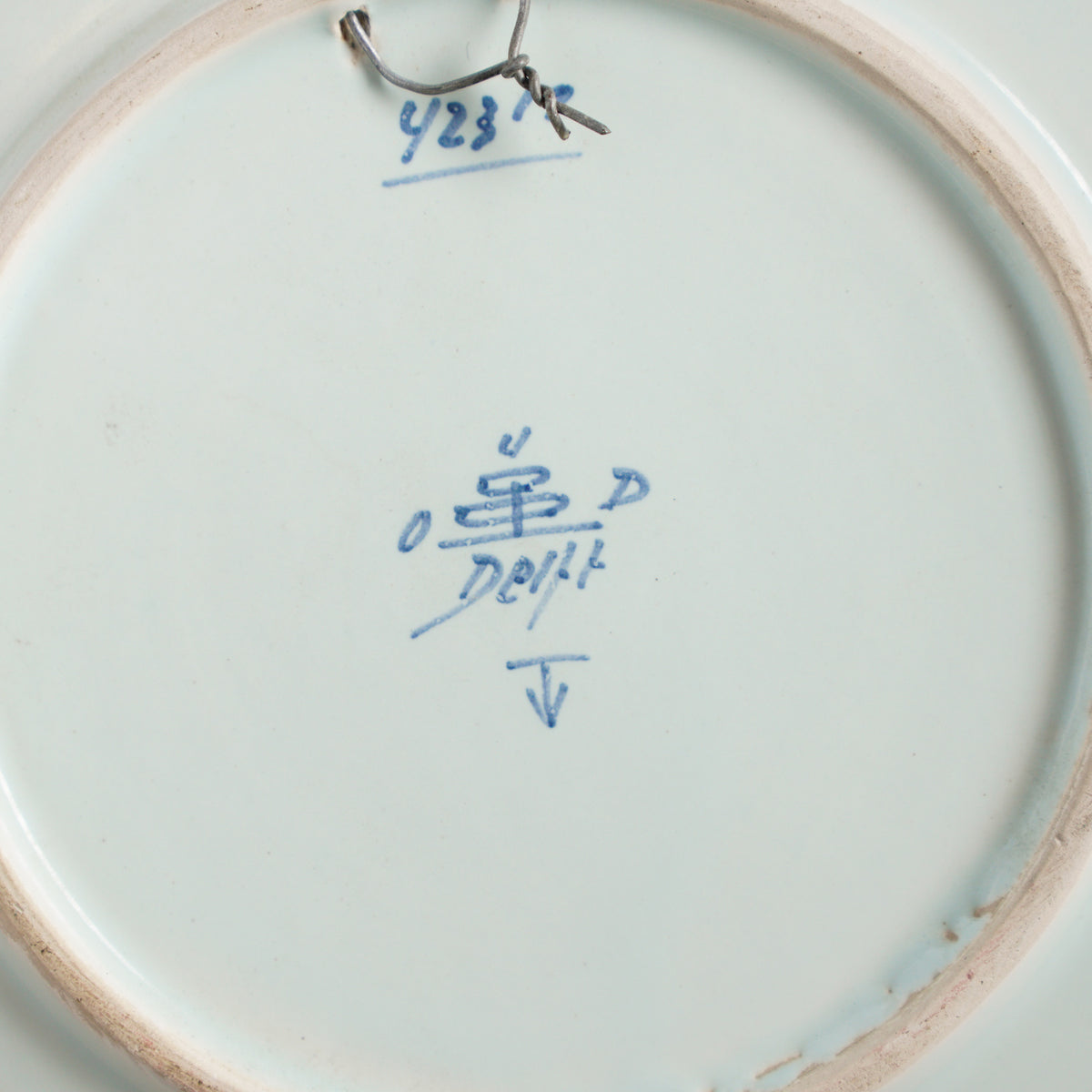 荷蘭Oud Delft"女孩協會"手繪展示掛盤