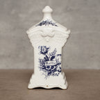 荷蘭Delft Blue風格浮雕百年調味料罐3件組