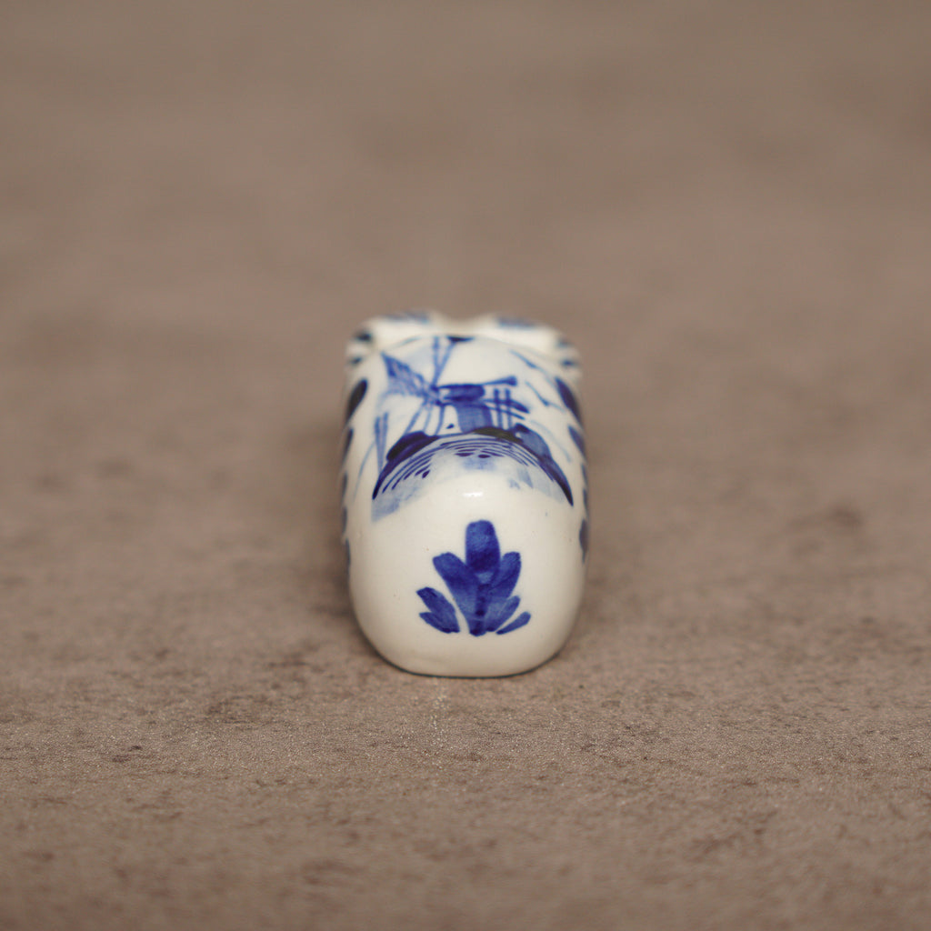 荷蘭Delft Blue風格手繪木鞋造型菸灰缸