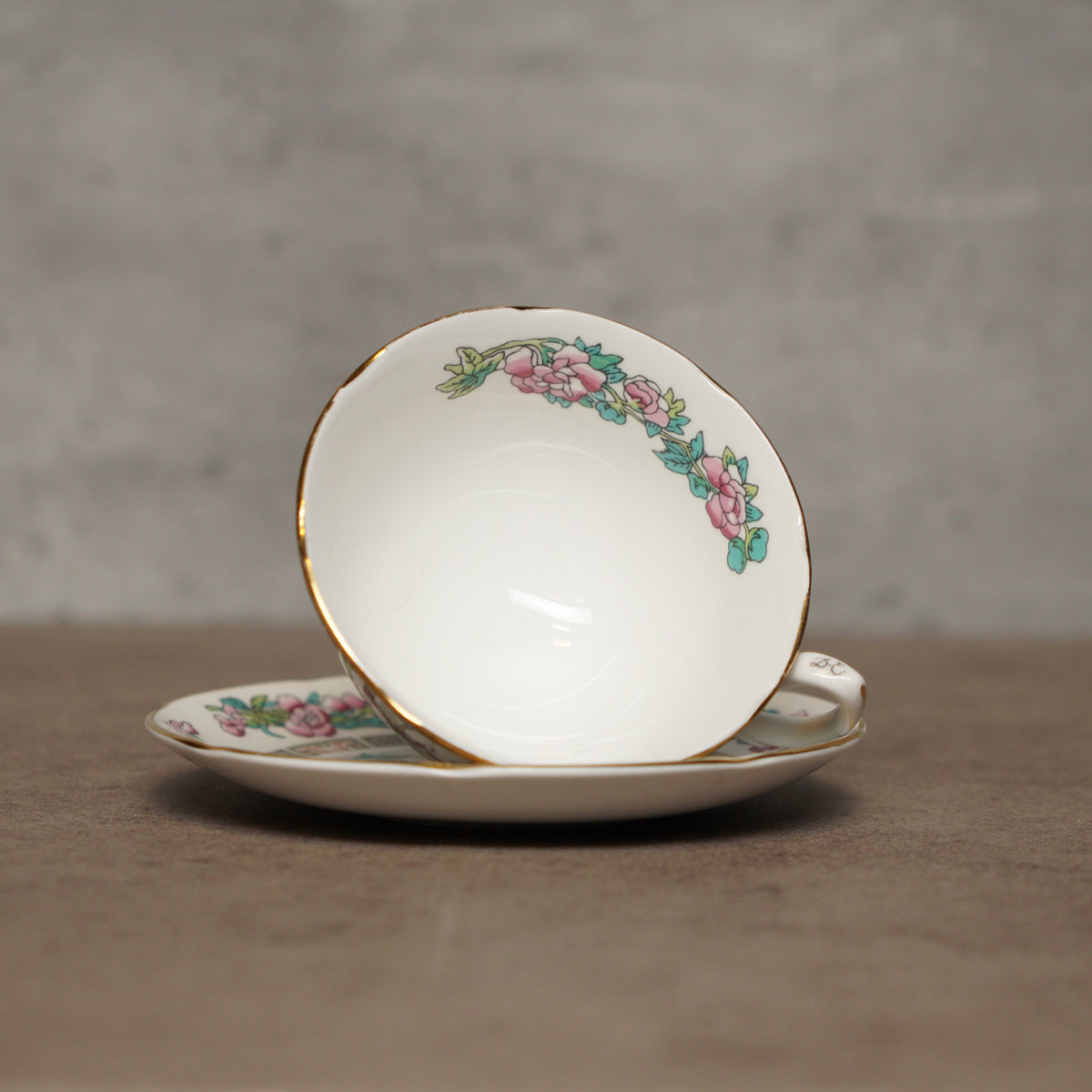 1957英國Royal Grafton"印度之樹"細骨瓷杯組