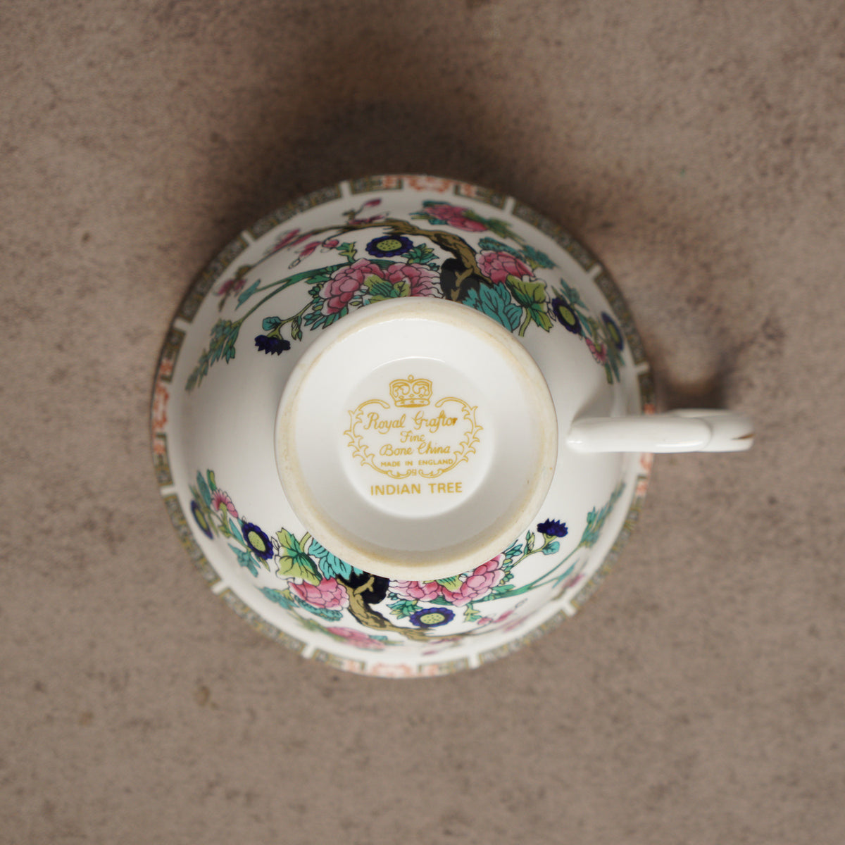 1957英國Royal Grafton"印度之樹"細骨瓷杯組