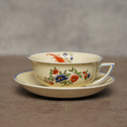 英國New Hall Pottery"天堂鳥"古董杯組