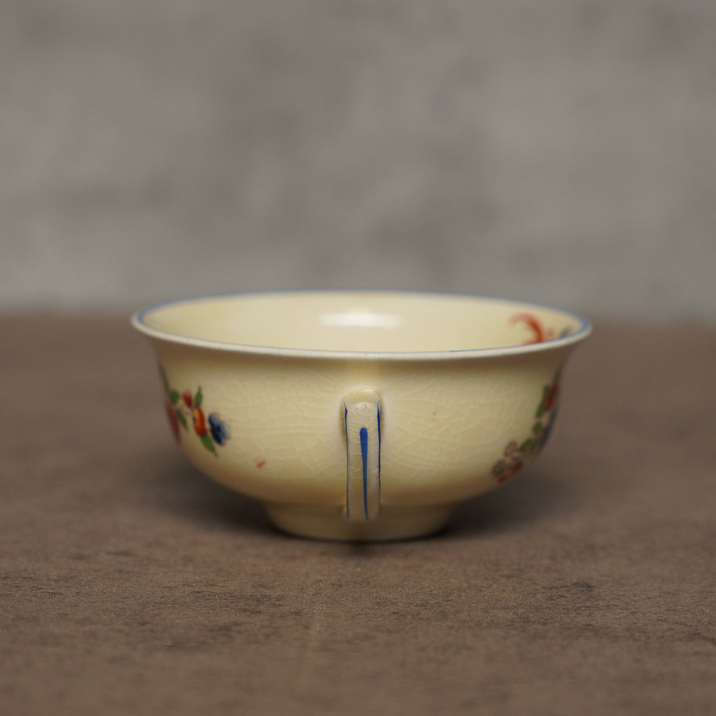 英國New Hall Pottery"天堂鳥"古董杯組