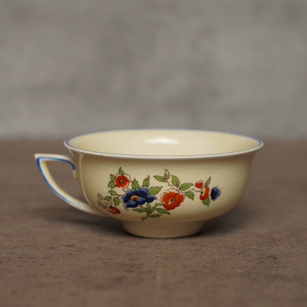 英國New Hall Pottery"天堂鳥"古董杯組