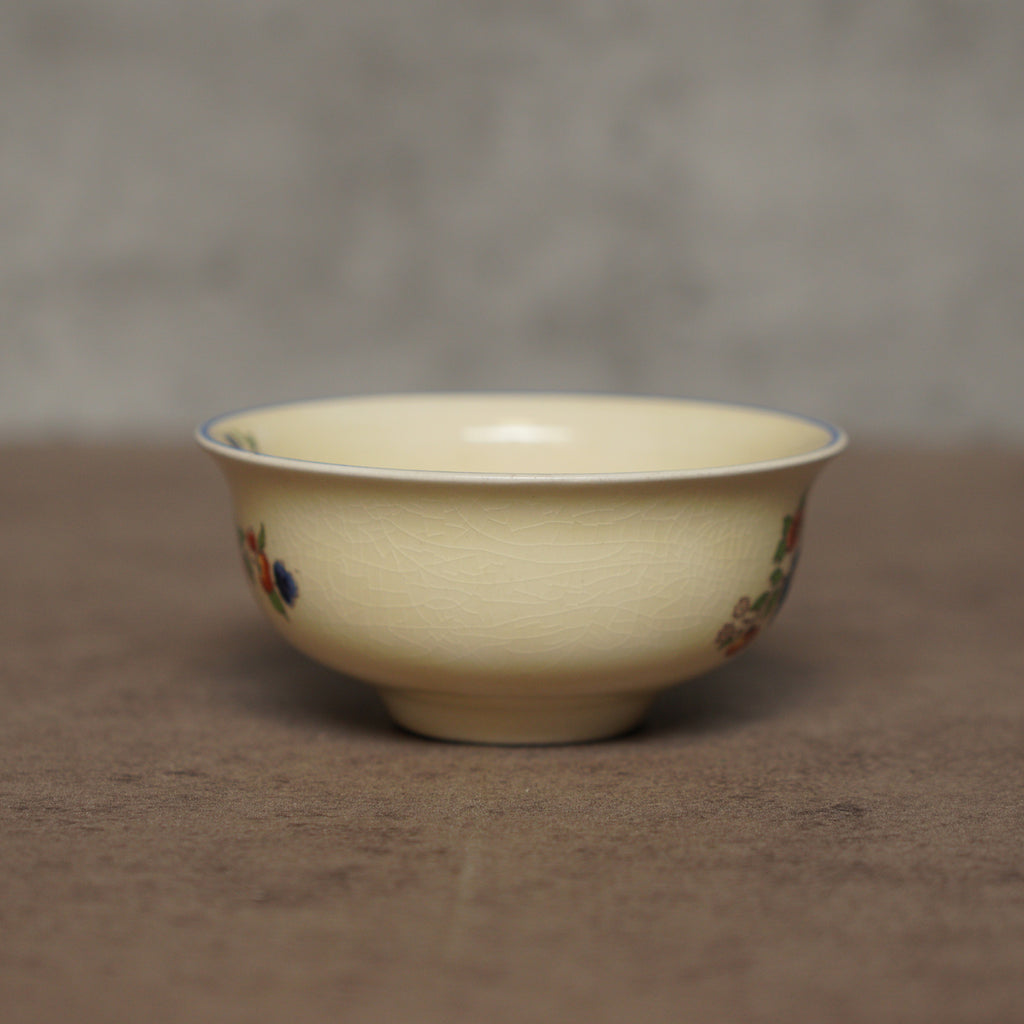 英國New Hall Pottery"天堂鳥"古董杯組