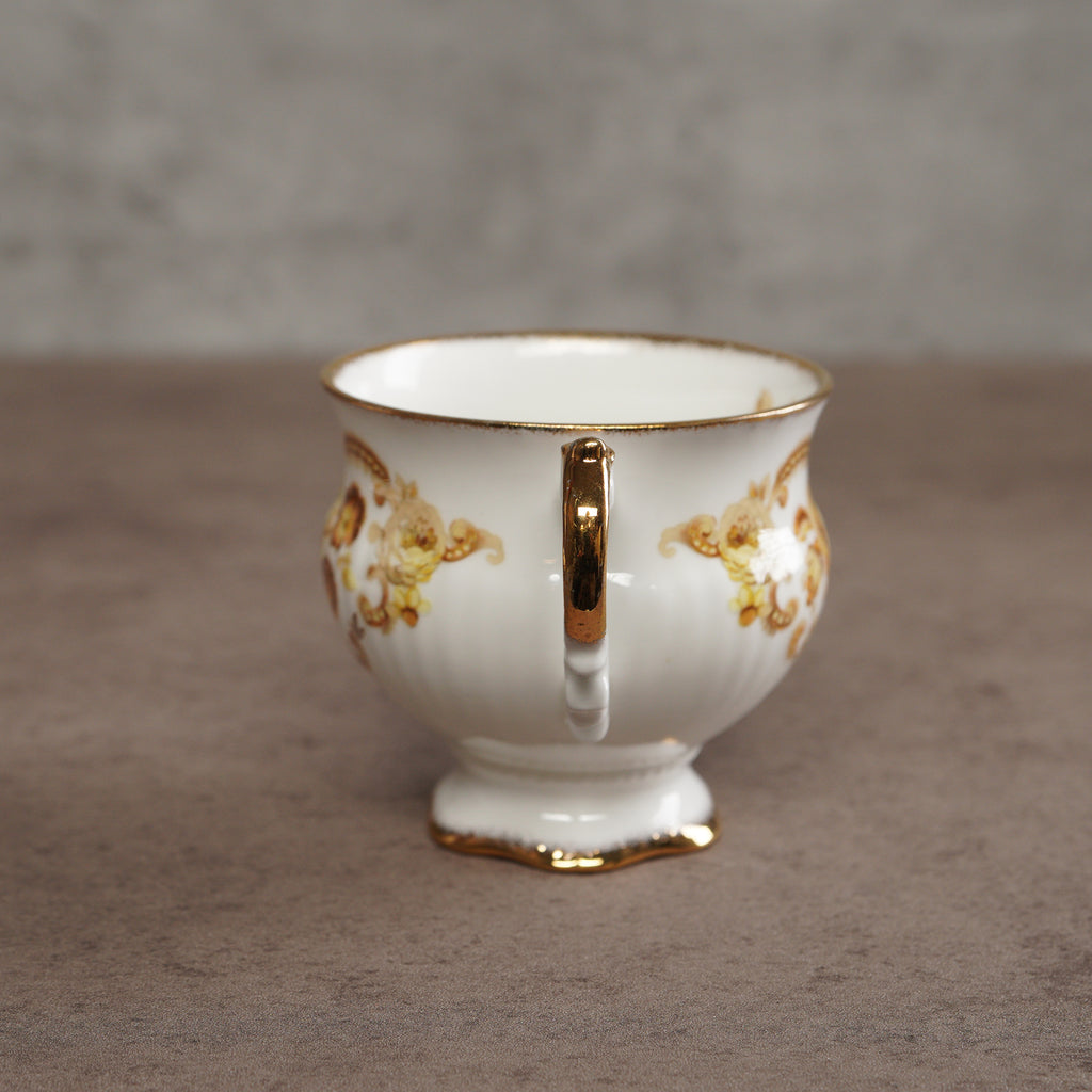 英國Elizabethan黃色芍藥細骨瓷杯組