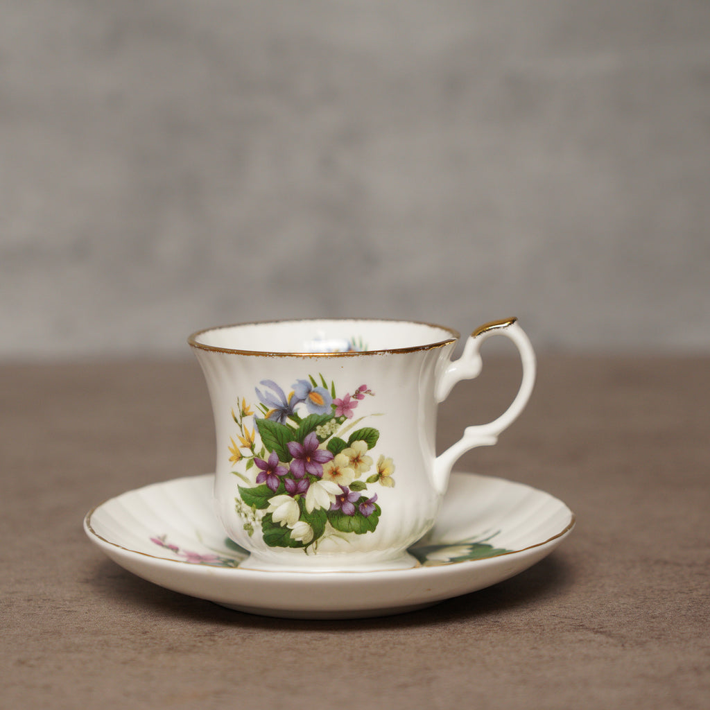 英國Royal Stafford"野花系列"細骨瓷茶杯組