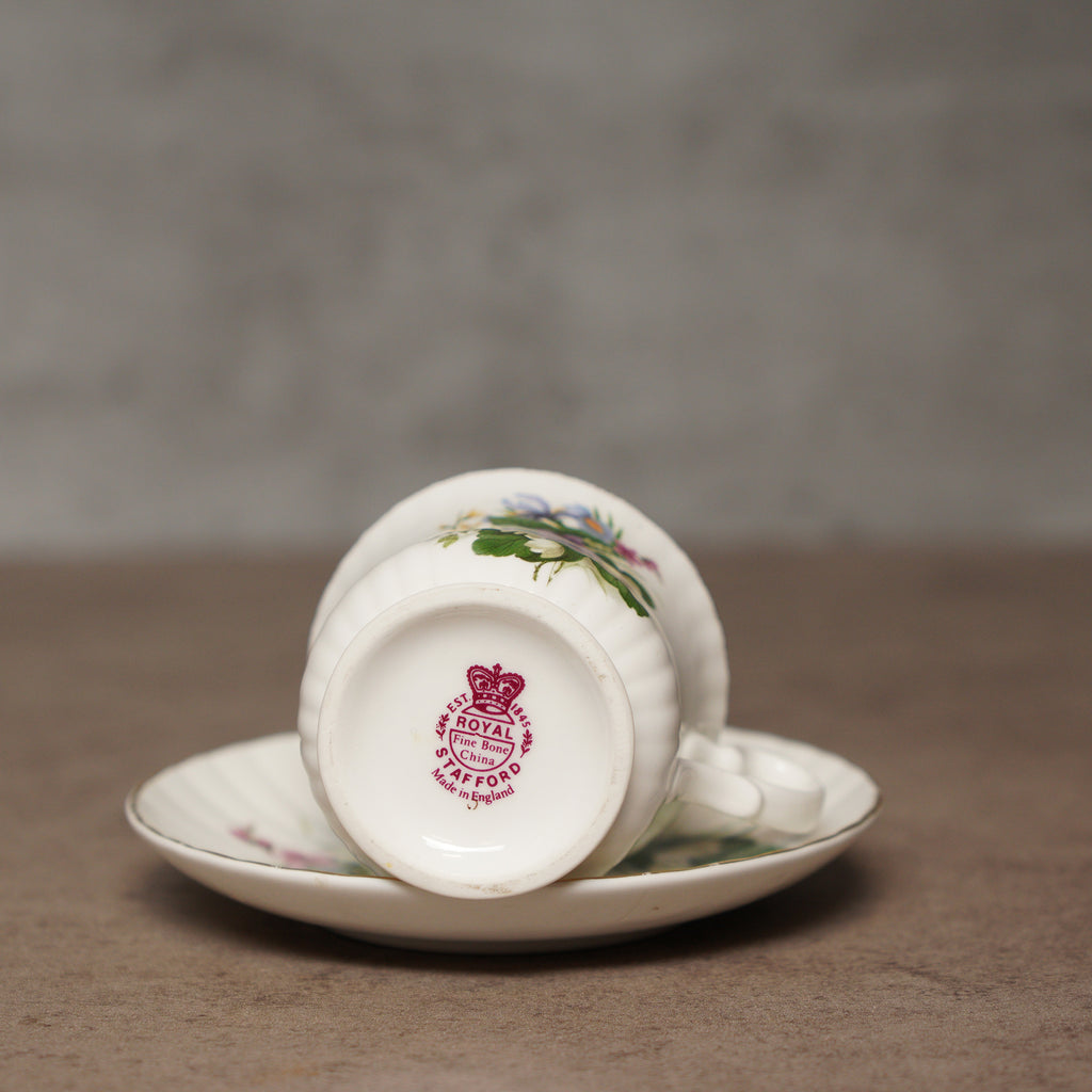 英國Royal Stafford"野花系列"細骨瓷茶杯組