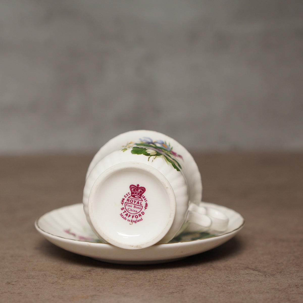 英國Royal Stafford"野花系列"細骨瓷茶杯組