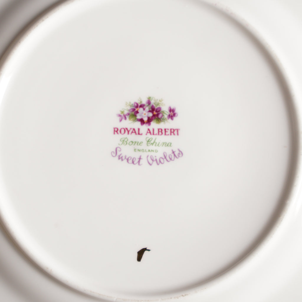 英國Royal Albert"甜紫羅蘭"骨瓷蛋糕盤/點心盤