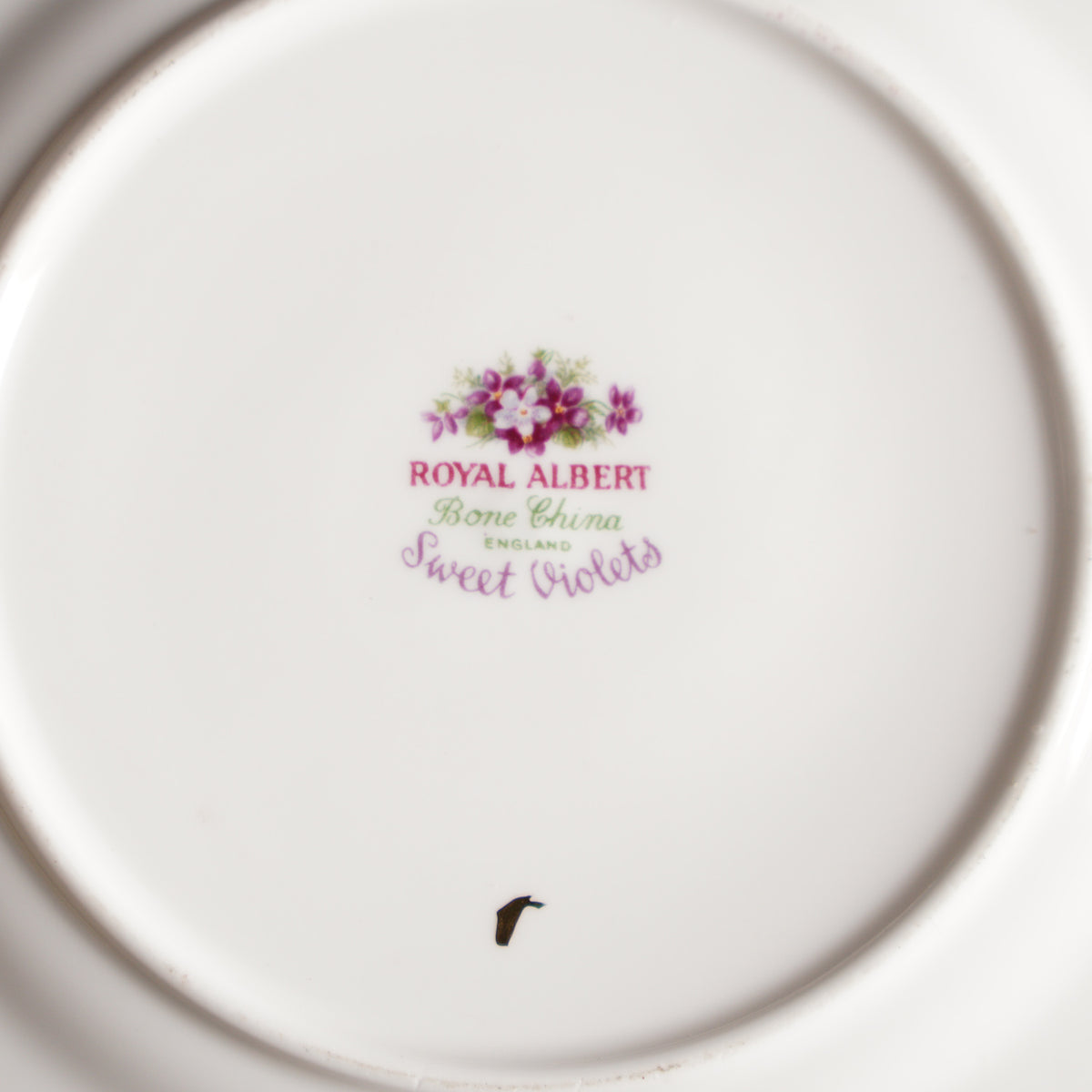 英國Royal Albert"甜紫羅蘭"骨瓷蛋糕盤/點心盤