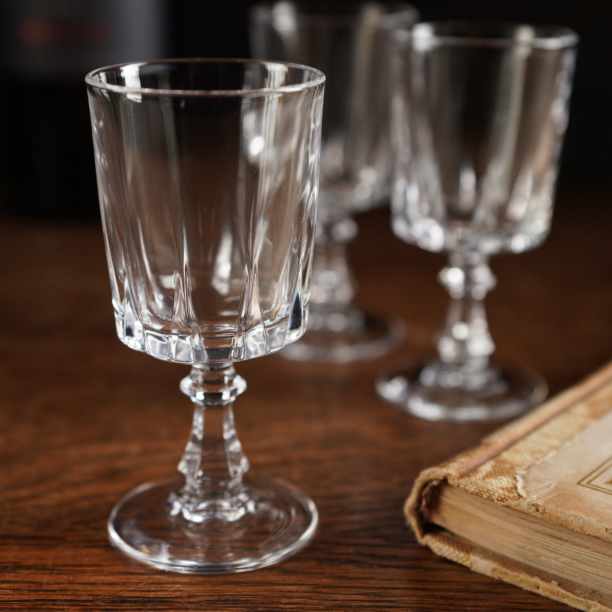法國Cristal d'Arques "Louvre"系列水晶甜酒杯