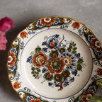 荷蘭Flora Keramiek "Delft"風格彩花展示掛盤