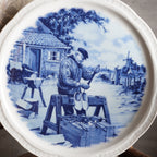 荷蘭"製鞋工匠"Delft Blue藍陶展示盤