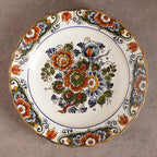 荷蘭Flora Keramiek "Delft"風格彩花展示掛盤