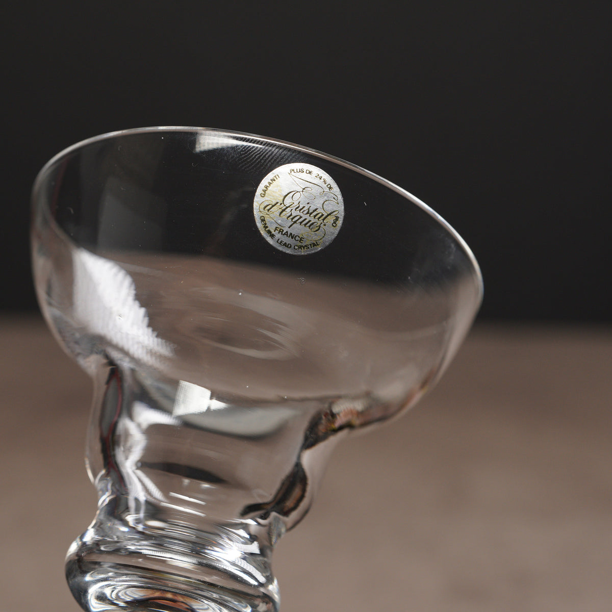法國Cristal d'Arques雪酪高腳水晶杯