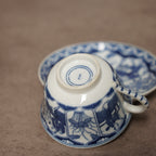 荷蘭東方仕女"Lange Lijs"百年青花瓷杯組