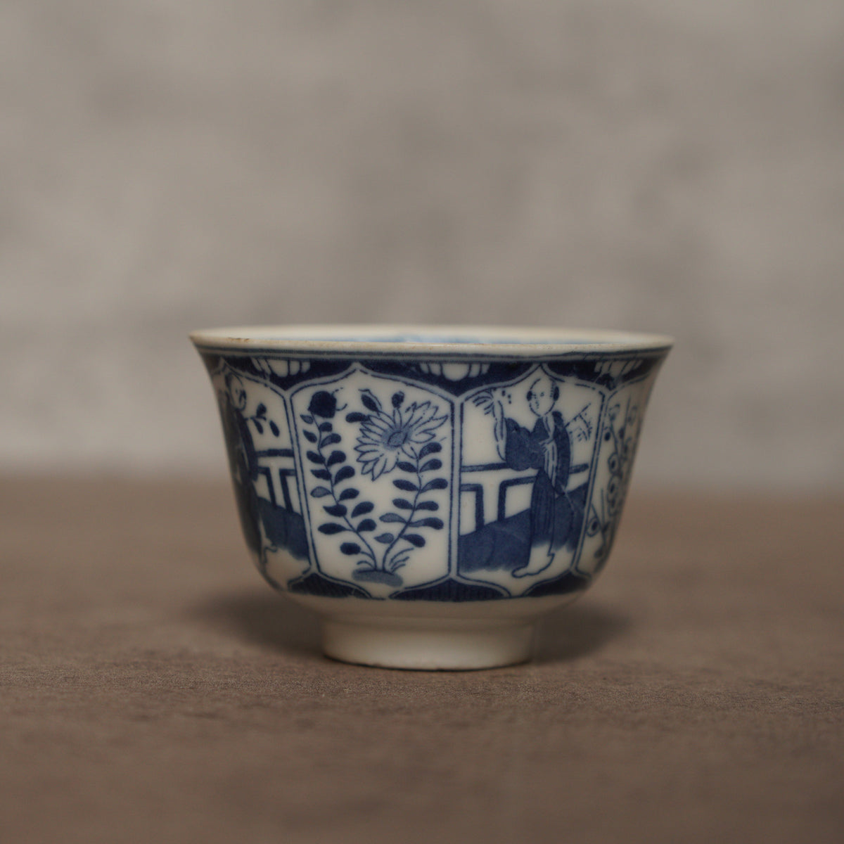 荷蘭東方仕女"Lange Lijs"百年青花瓷杯組